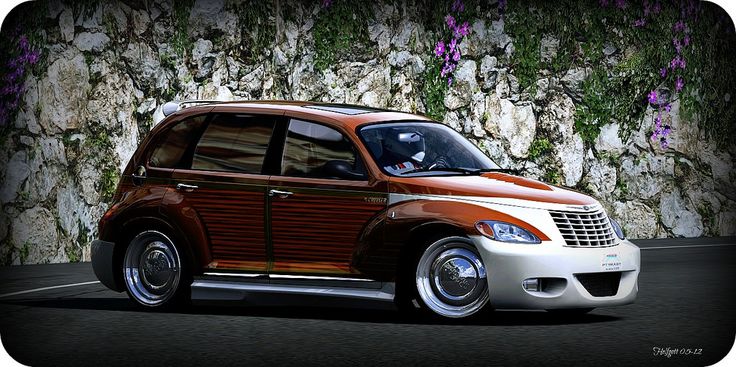 04 pt cruiser woody how is the wood decal installed