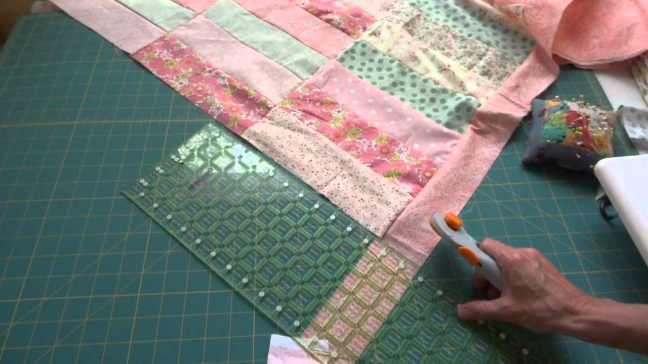 Free how to make sawtooth quilt border for beginners