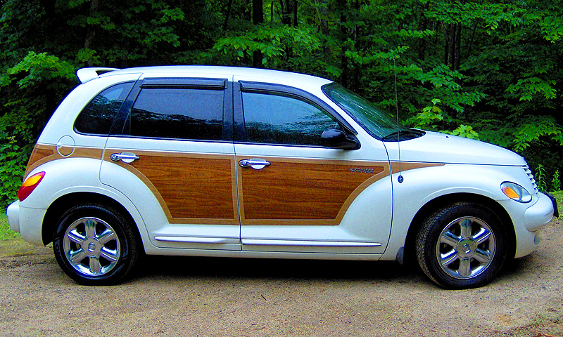 04 pt cruiser woody how is the wood decal installed