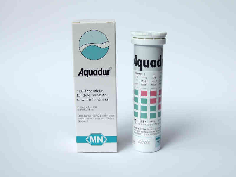 Aquadur test strips how to read