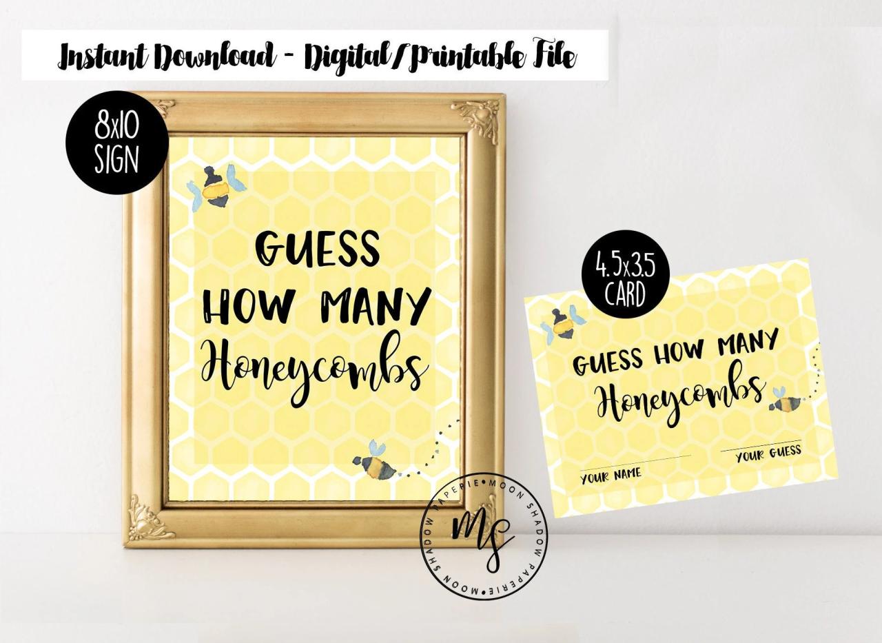 Guess how many honeycombs free printable