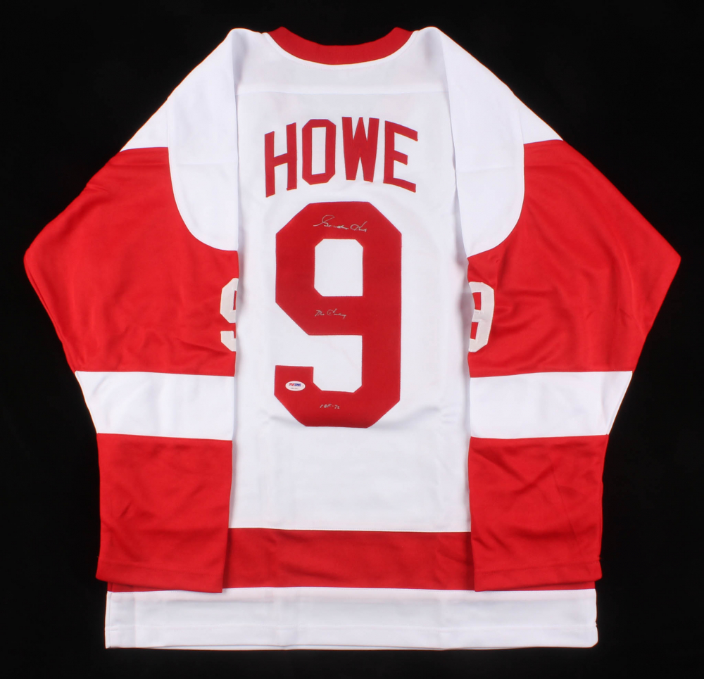 Gordie howe autographed jersey