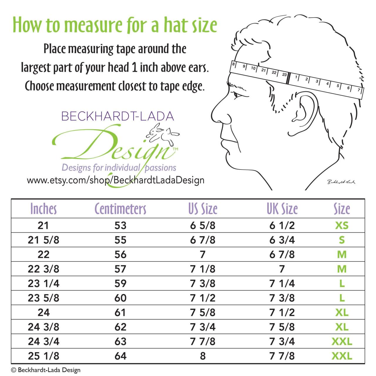 How are cowboy hats measured